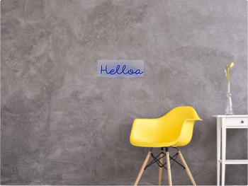 Custom text: Helloa - YELLOWPOP UK