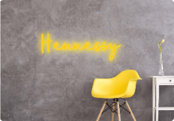 Custom text: Hennessy - YELLOWPOP UK