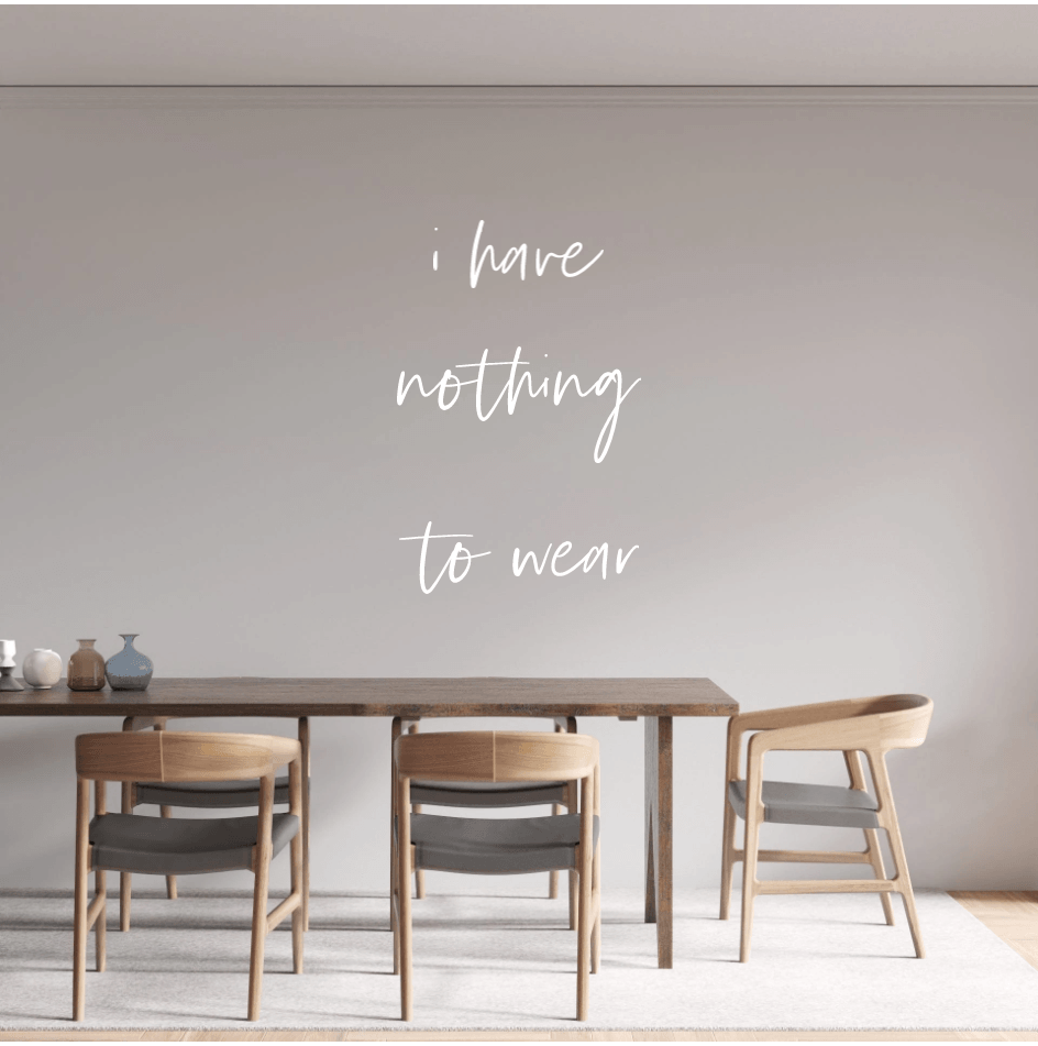 Custom text: i have nothing to wear - YELLOWPOP UK