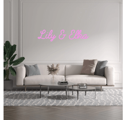 Custom text: Lily & Elka - YELLOWPOP UK