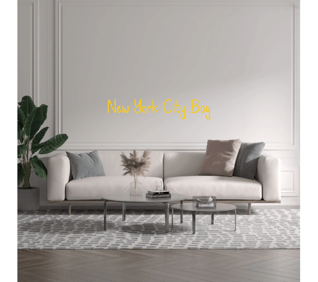 Custom text: New York City Boy - YELLOWPOP UK