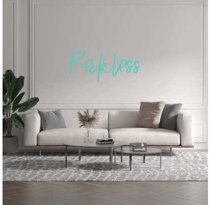 Custom text: Reckless - YELLOWPOP UK
