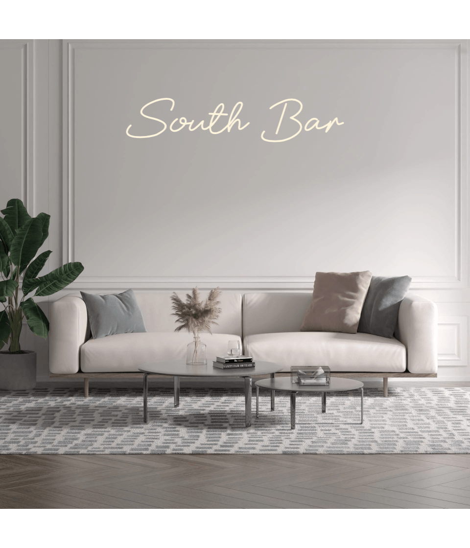 Custom text: South Bar - YELLOWPOP UK