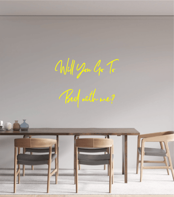 Custom text: Will You Go To Bed with me? - YELLOWPOP UK