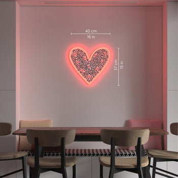 Dance Love, YP x Keith Haring, LED neon sign - YELLOWPOP UK