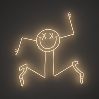 Dancing Lady by Smiley World x André Saraiva - LED neon sign - YELLOWPOP UK