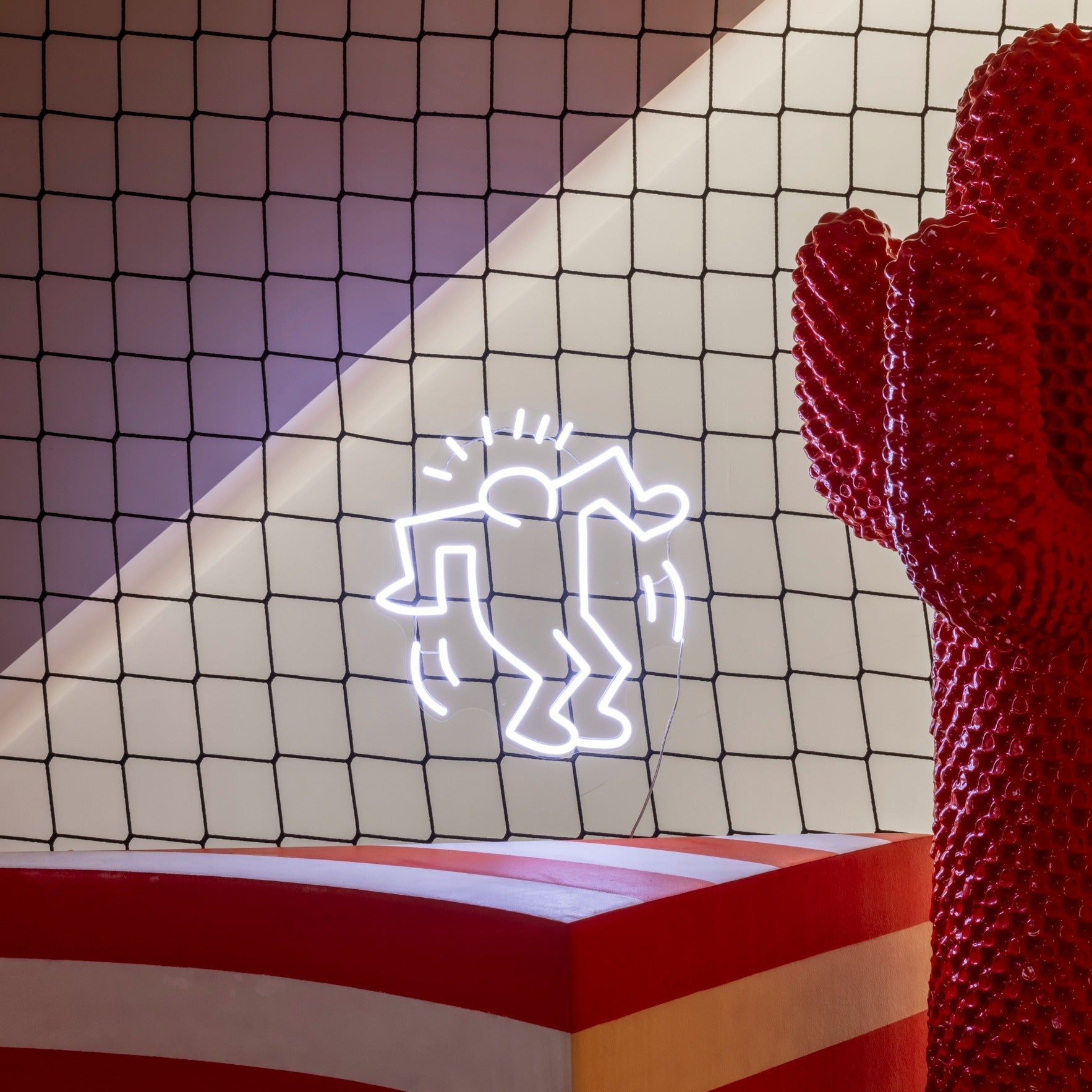 Dancing Man, YP x Keith Haring, LED neon sign - YELLOWPOP UK