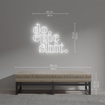 Do Epic Shit - LED neon sign - YELLOWPOP UK