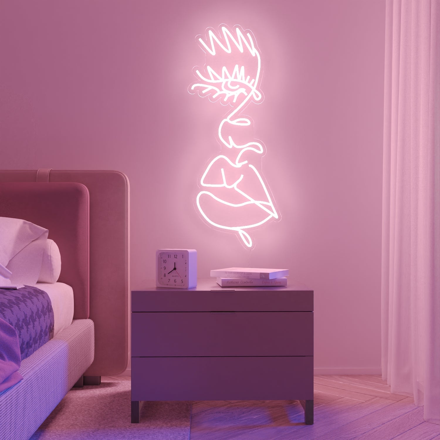 Drip face by Girl Knew York - LED Neon Sign - YELLOWPOP UK