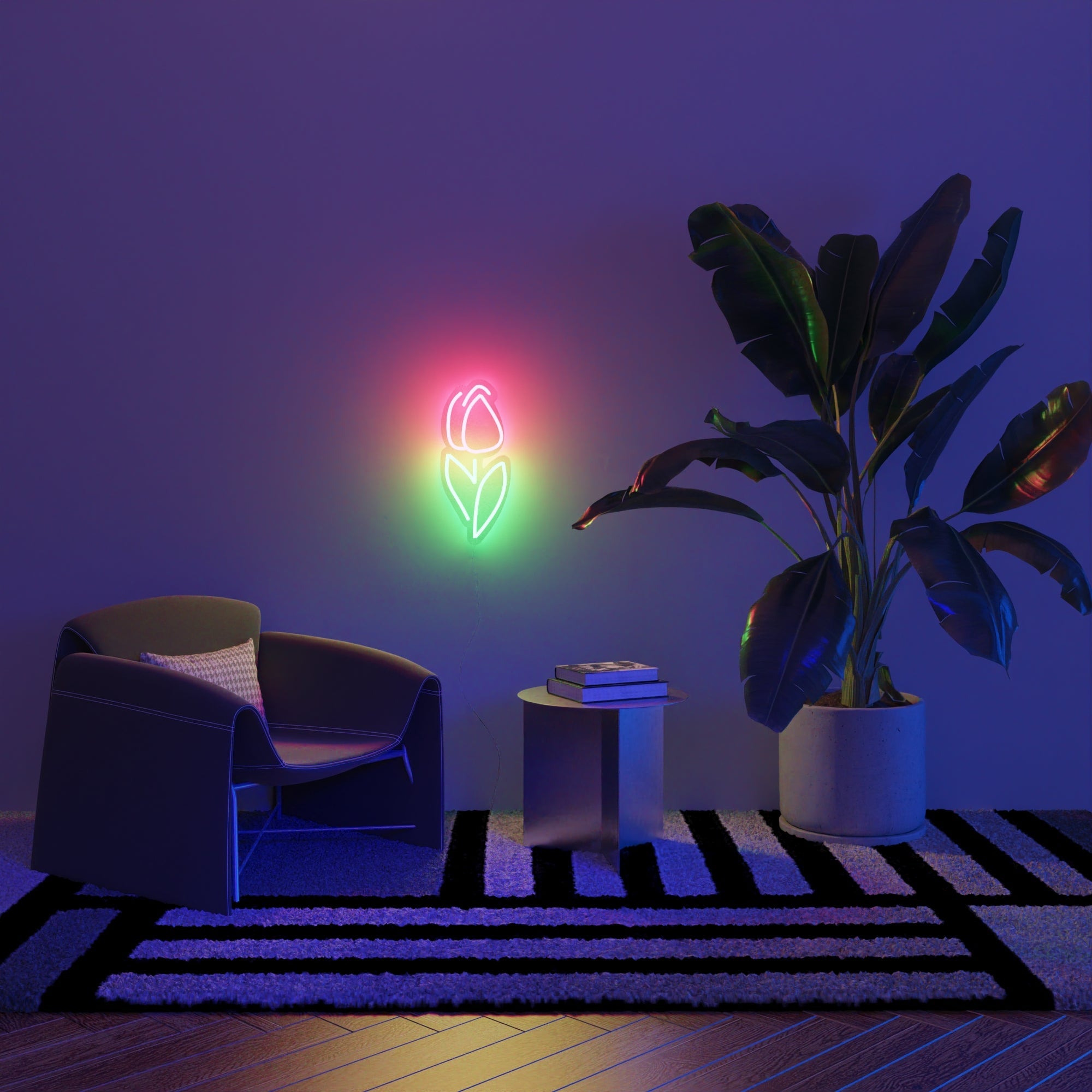 Dutch Tulip, LED neon sign - YELLOWPOP UK