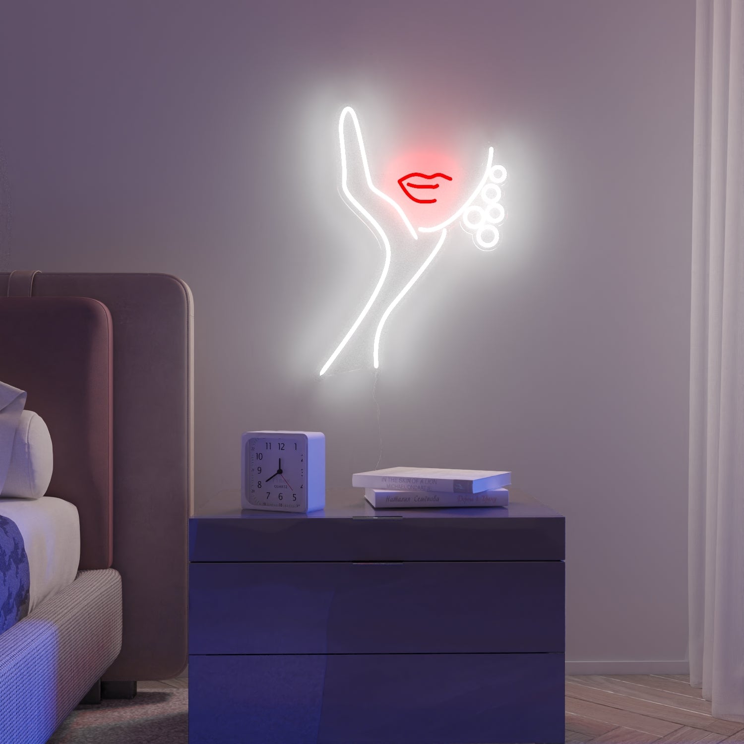 Earrings by Clara Bergel - LED Neon Sign - YELLOWPOP UK