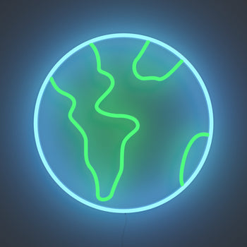 Earth - LED neon sign - YELLOWPOP UK