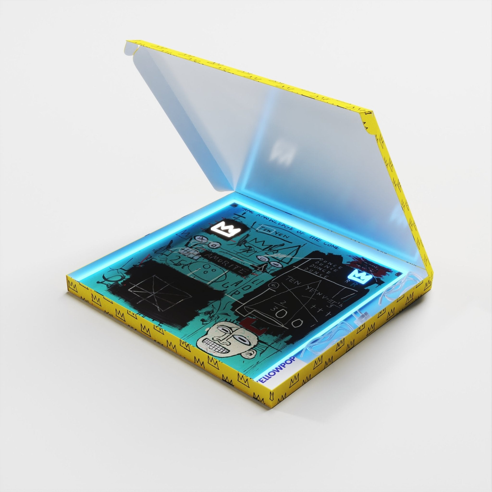 Equals Pi YP x Jean Michel Basquiat, LED neon sign - YELLOWPOP UK