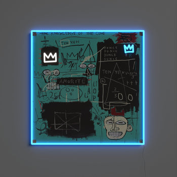 Equals Pi YP x Jean Michel Basquiat, LED neon sign - YELLOWPOP UK