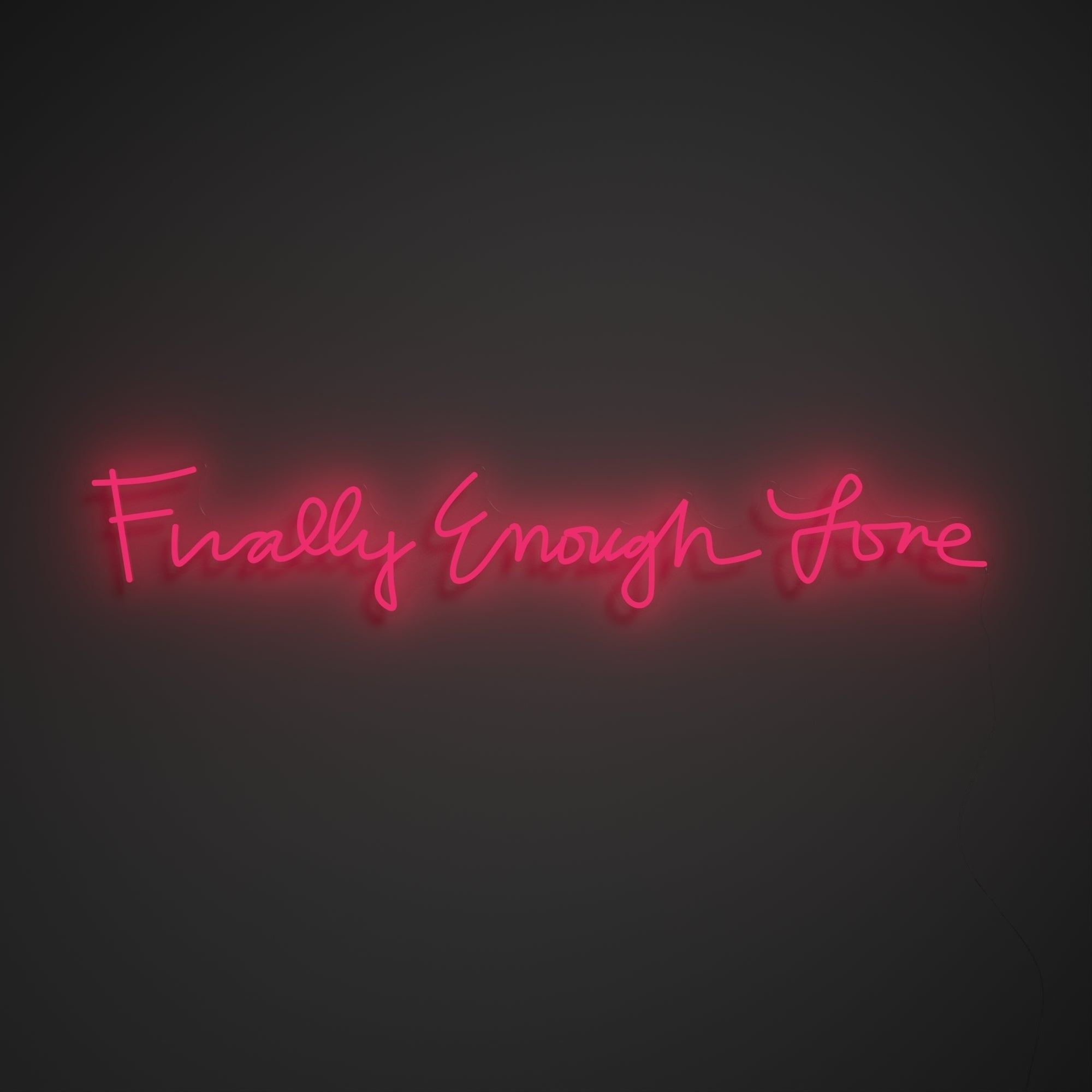 Finally Enough Love by Madonna, LED neon sign - YELLOWPOP UK