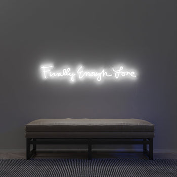 Finally Enough Love by Madonna, LED neon sign - YELLOWPOP UK