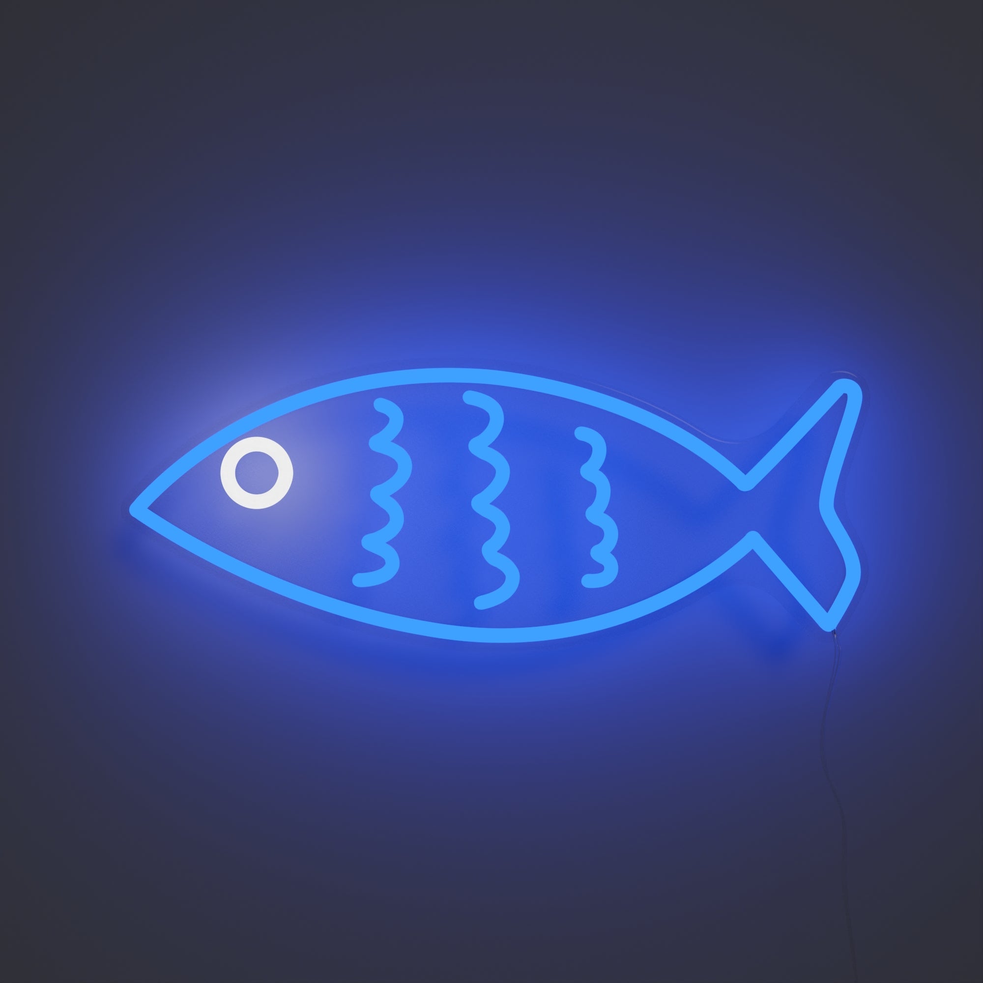 Fishy Friend Blue - LED neon sign - YELLOWPOP UK