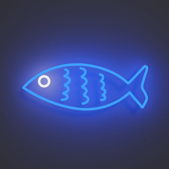 Fishy Friend Blue - LED neon sign - YELLOWPOP UK