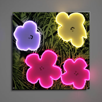 Flowers by Andy Warhol - LED neon sign - YELLOWPOP UK