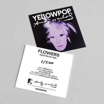 Flowers by Andy Warhol - LED neon sign - YELLOWPOP UK
