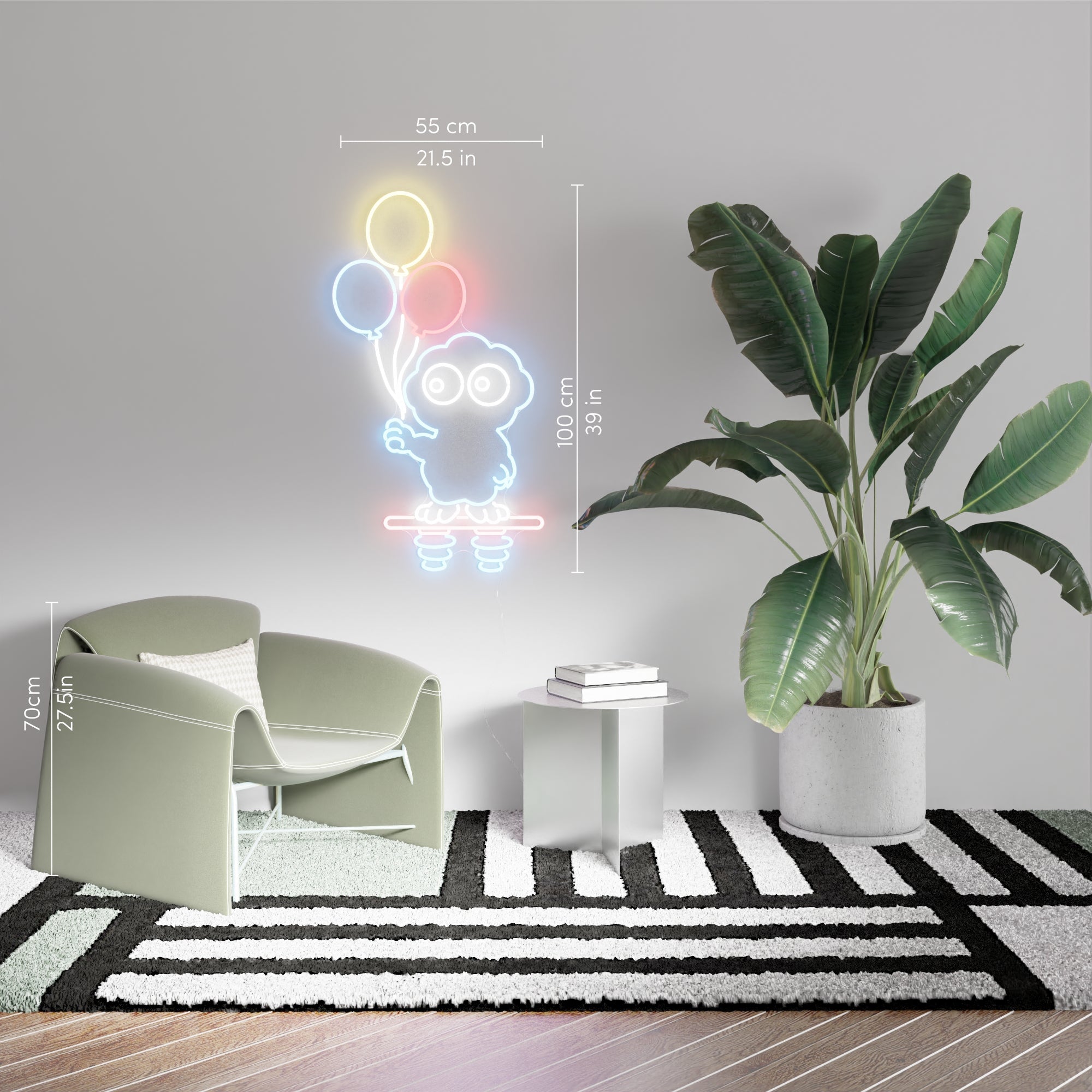 Flying Scoop by Raider, LED neon sign - YELLOWPOP UK