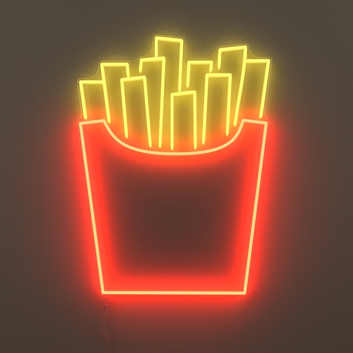 Fries - LED neon sign - YELLOWPOP UK