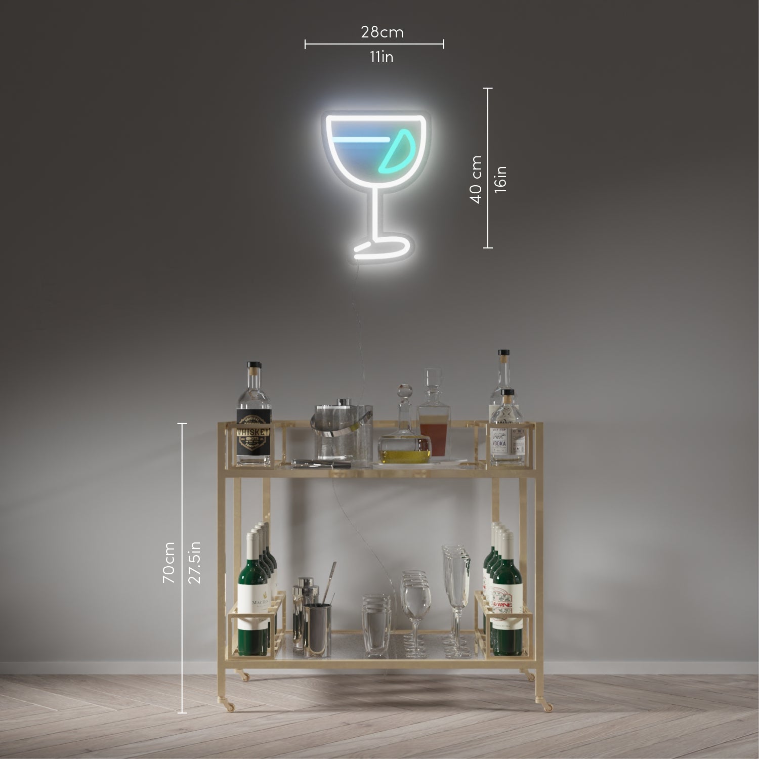 Gin & Tonic - LED neon sign - YELLOWPOP UK