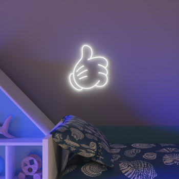 Glove Thumbs Up (Small version) by Yellowpop, LED neon sign - YELLOWPOP UK