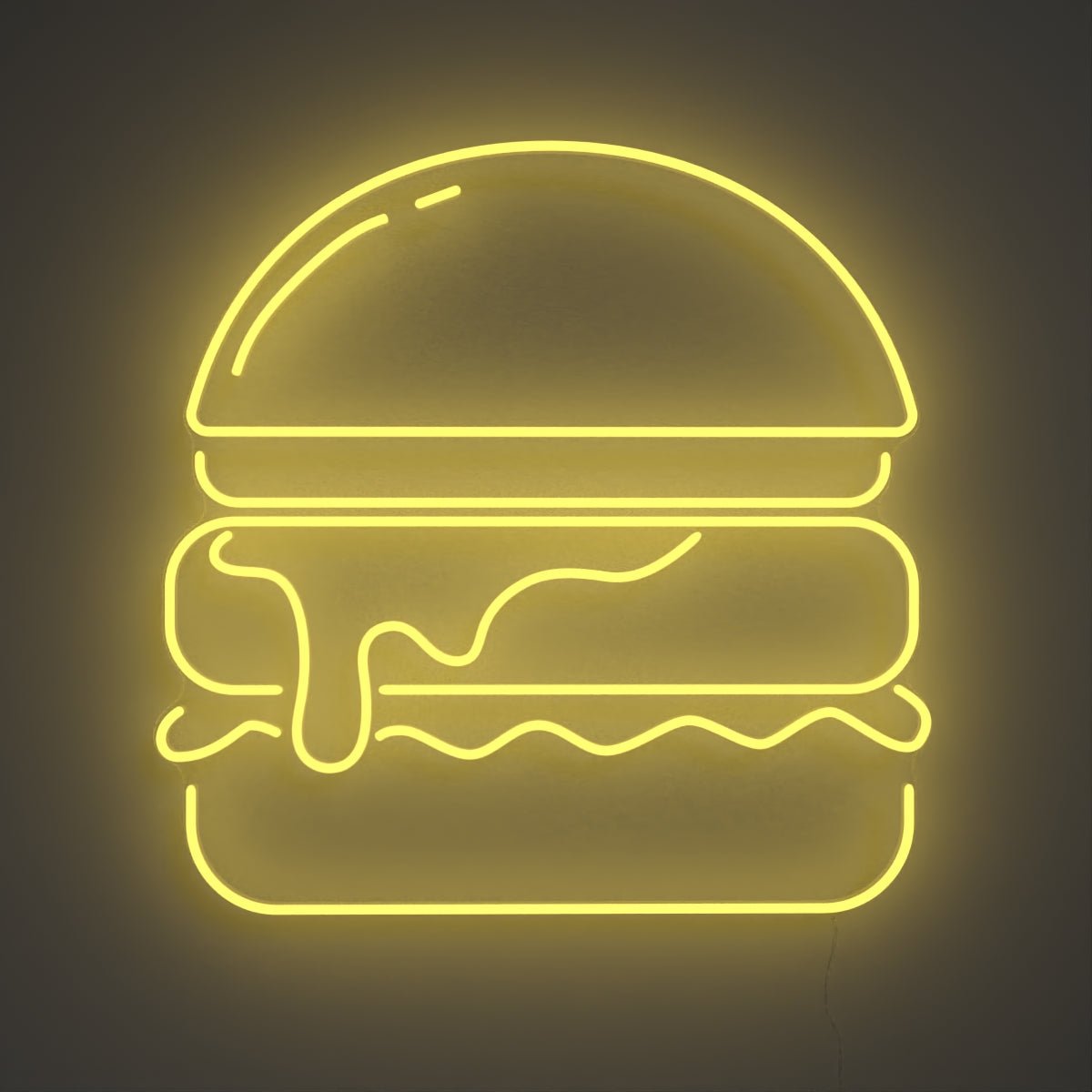 Gold Burger, LED Neon Sign - YELLOWPOP UK
