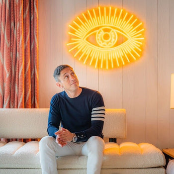 Golden Eye, LED neon sign by Jonathan Adler - YELLOWPOP UK