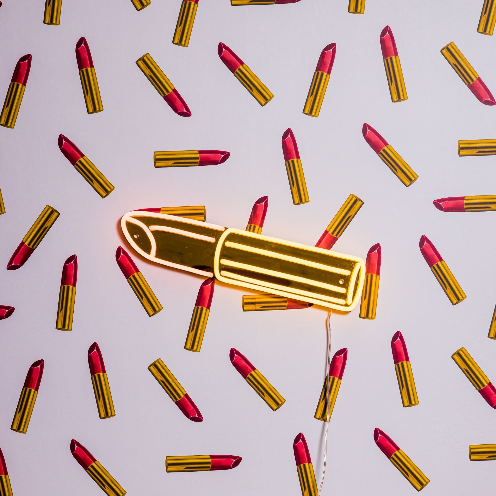 Golden Lipstick by Tom Wesselmann - YELLOWPOP UK