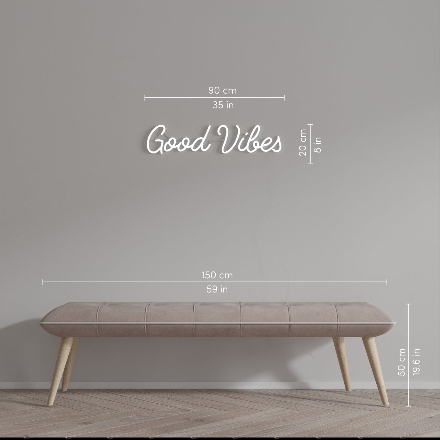 Good Vibes - LED neon sign - YELLOWPOP UK