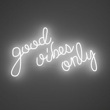 Good Vibes Only - LED neon sign - YELLOWPOP UK