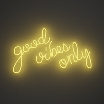 Good Vibes Only - LED neon sign - YELLOWPOP UK