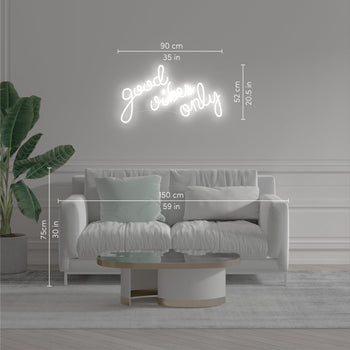 Good Vibes Only - LED neon sign - YELLOWPOP UK