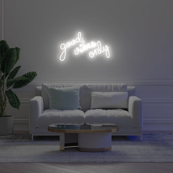 Good Vibes Only - LED neon sign - YELLOWPOP UK