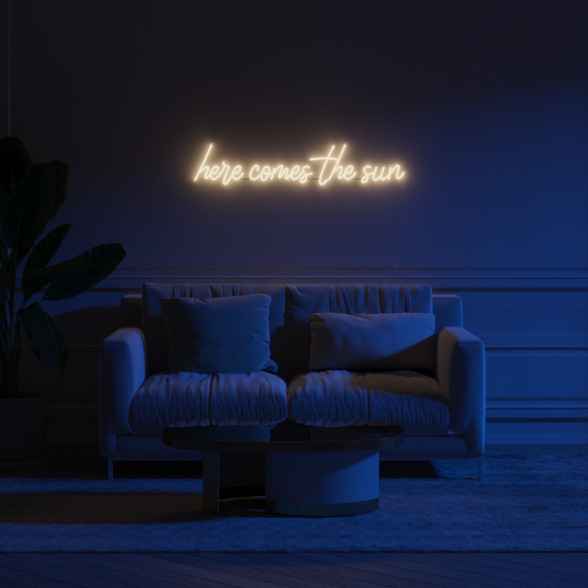 Here comes the sun - LED neon sign - YELLOWPOP UK