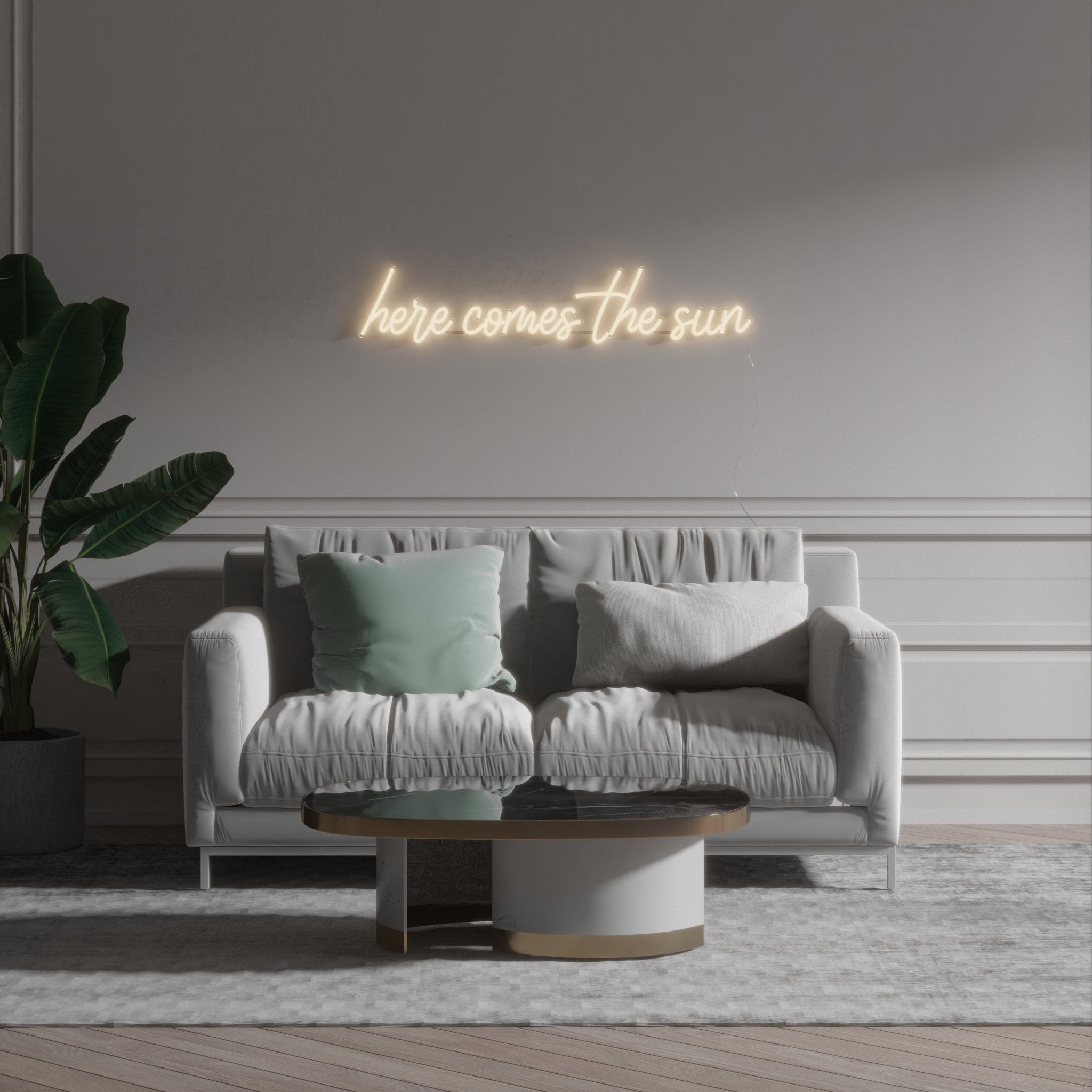 Here comes the sun - LED neon sign - YELLOWPOP UK