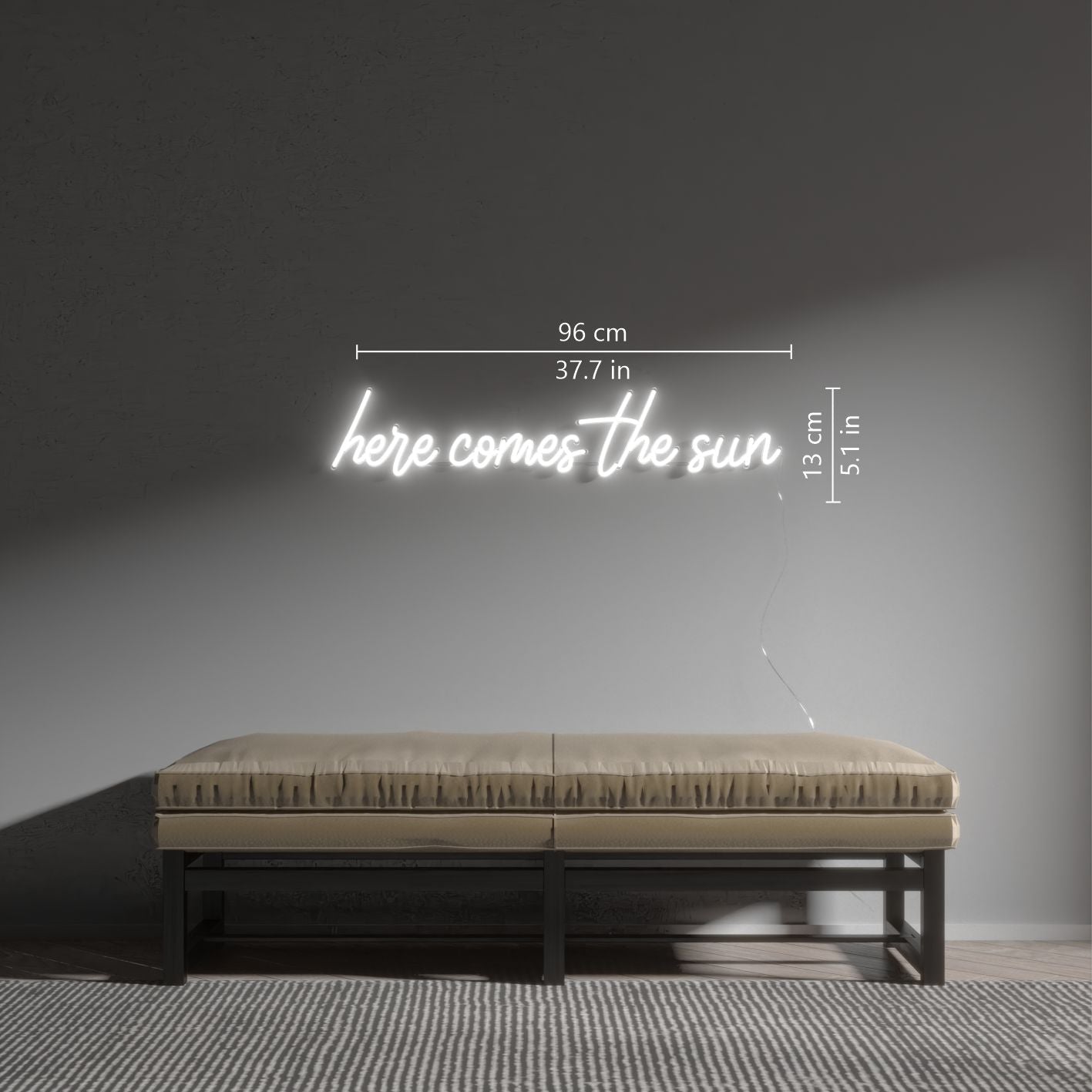 Here comes the sun - LED neon sign - YELLOWPOP UK