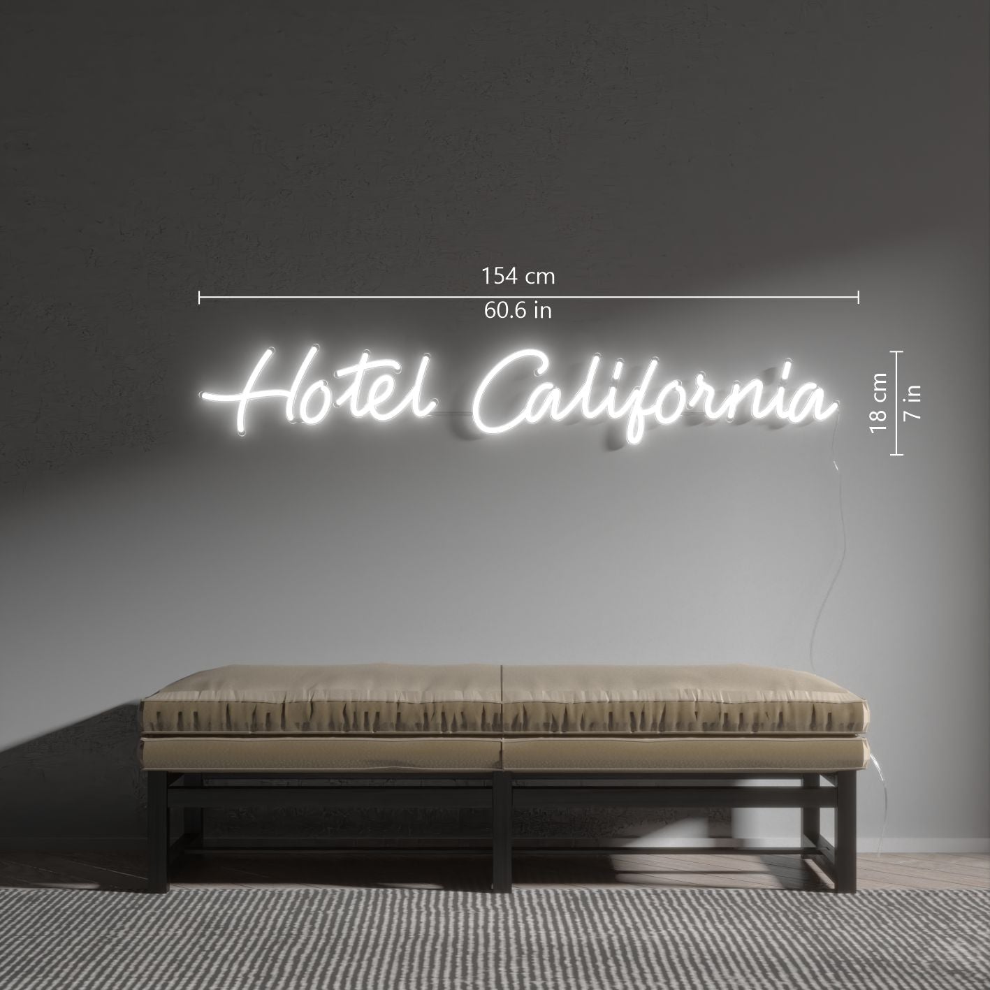 Hotel California - LED neon sign - YELLOWPOP UK