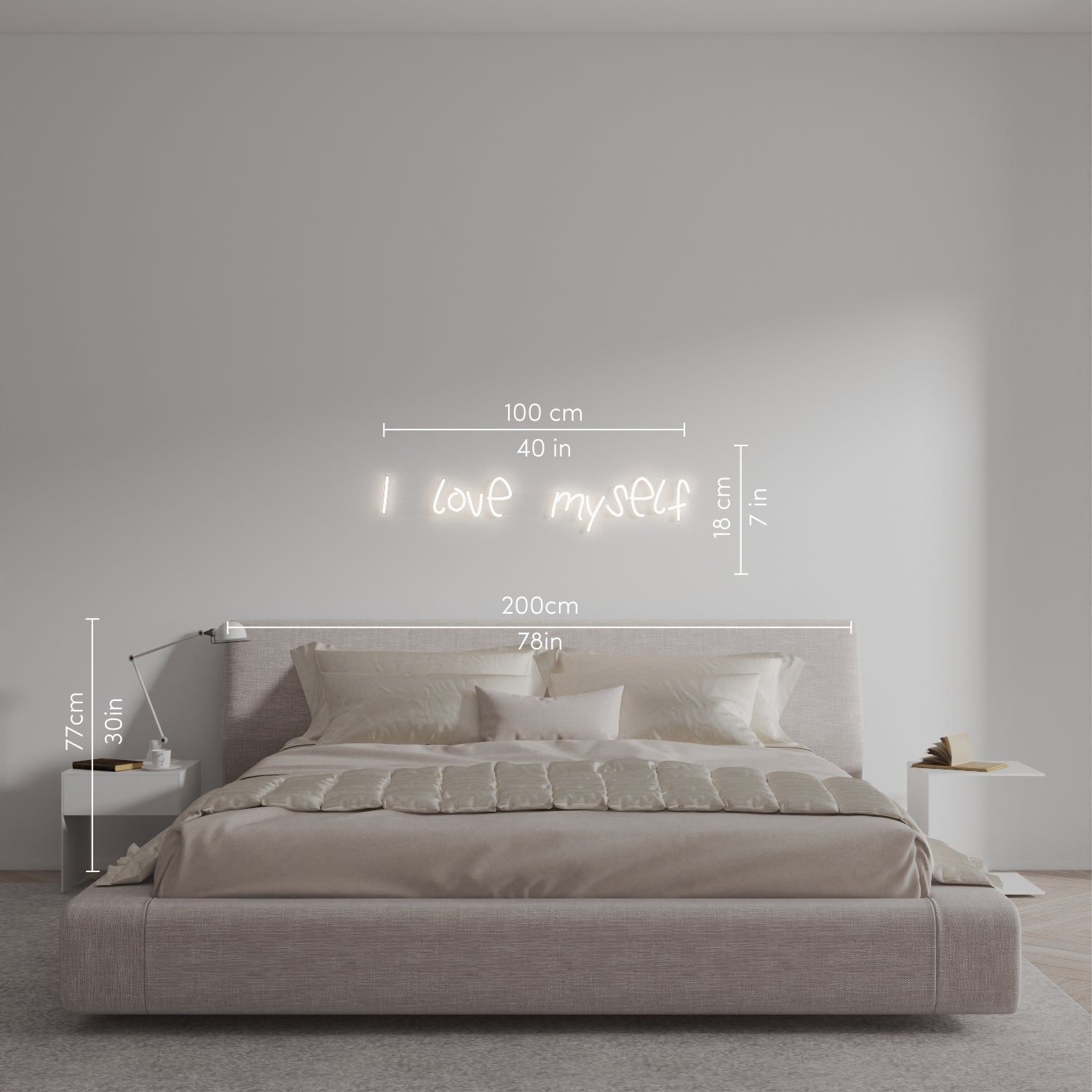 I love myself - LED neon sign - YELLOWPOP UK