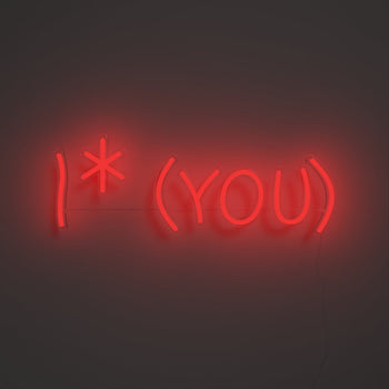 I * You, LED neon sign - YELLOWPOP UK
