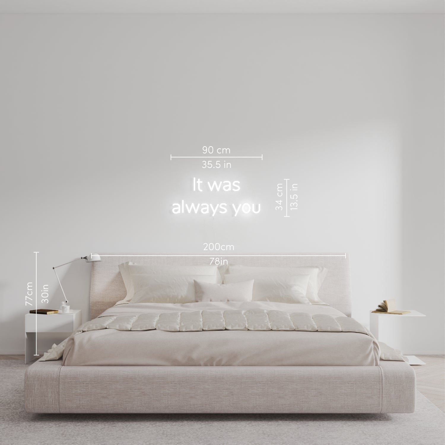 It was always you - LED neon sign - YELLOWPOP UK