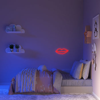 Kissy Lips - LED neon sign - YELLOWPOP UK