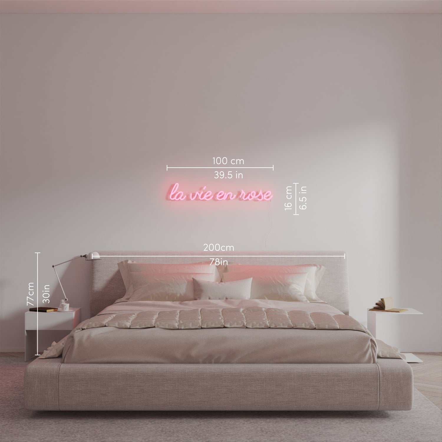 La vie en rose - LED neon sign - YELLOWPOP UK