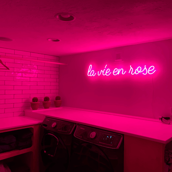 La vie en rose - LED neon sign - YELLOWPOP UK