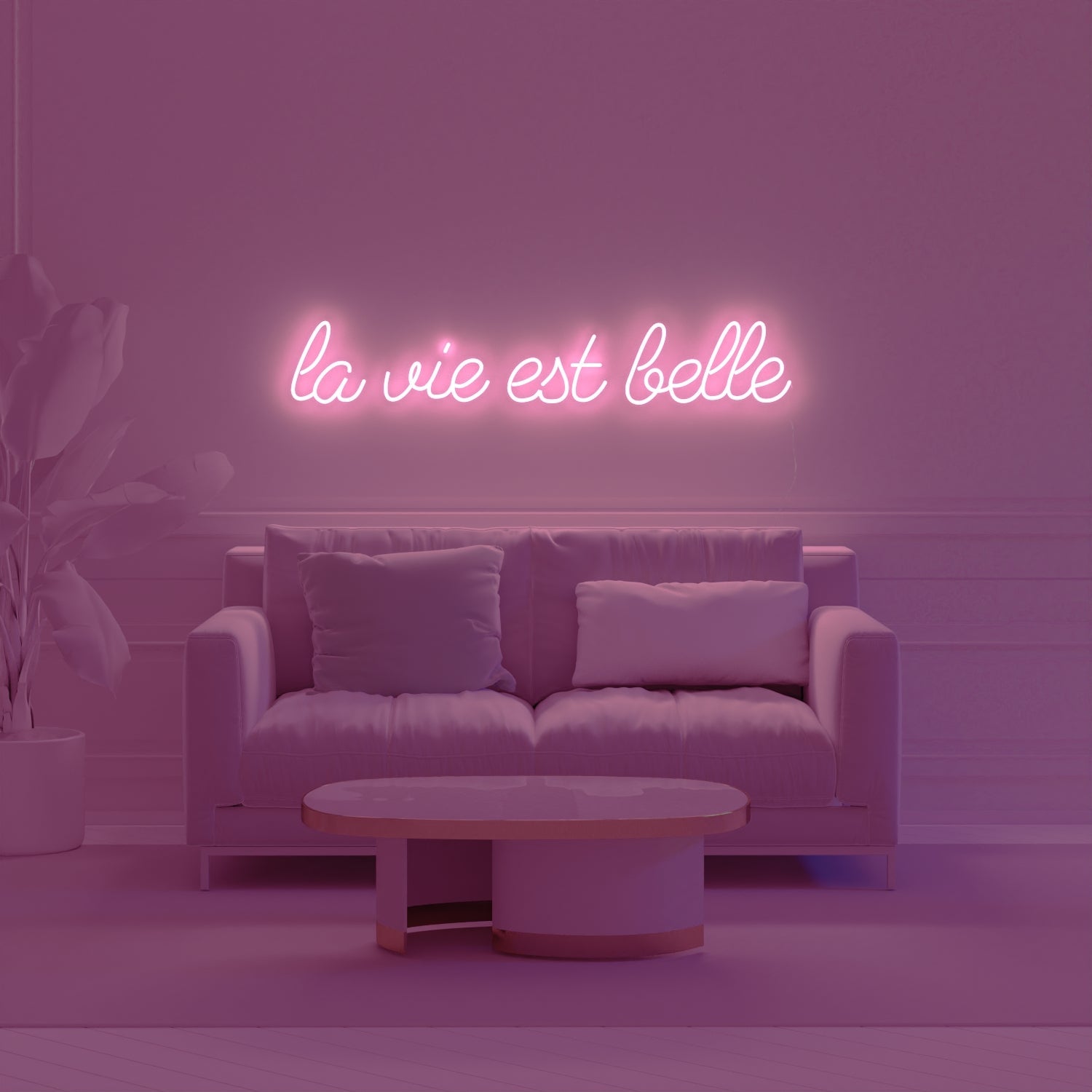 La vie est belle - LED neon sign - YELLOWPOP UK