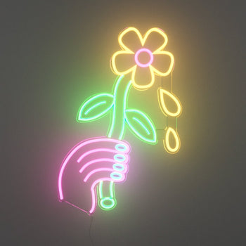 Lazy Daisy by Emily Eldridge - LED Neon Sign - YELLOWPOP UK