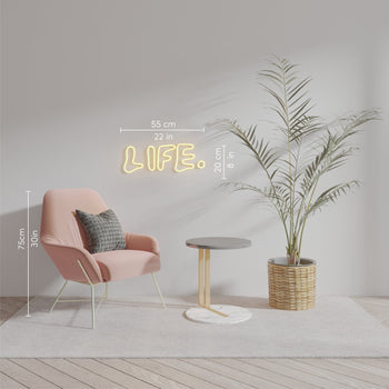 Life by Gregory Siff, LED Neon Sign - YELLOWPOP UK