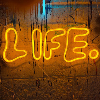 Life by Gregory Siff, LED Neon Sign - YELLOWPOP UK